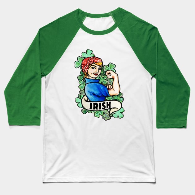 Irish Baseball T-Shirt by bubbsnugg